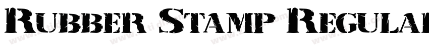 Rubber Stamp Regular字体转换